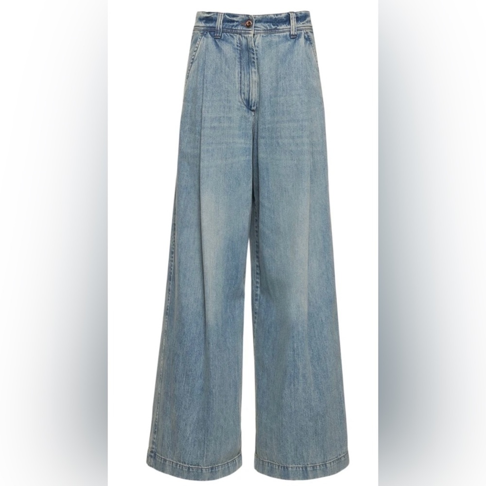 Brunello Cucinelli
Denim mid waist extra wide jeans